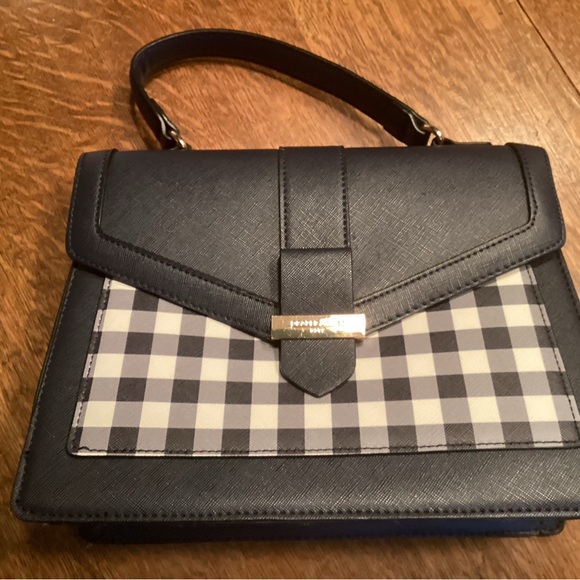 Stylish Navy and White Checkered Women's Bag Draper James - Picture 2 of 5